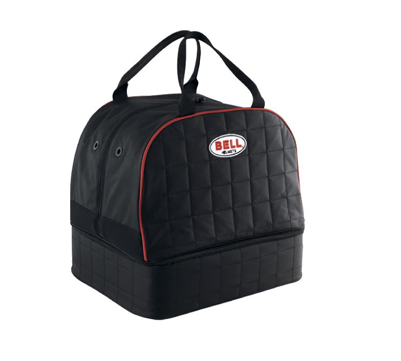HELMET & HANS BAG (42X40X33CM) BLACK QUILTED