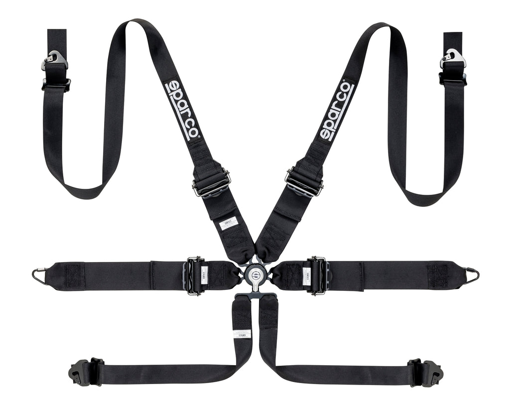 SPARCO HARNESS COMPETITION 6 PT HANS - 3"/2" ALUMINUM PD