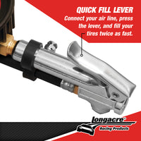 LONGACRE LIQUID FILLED 2½” GID QUICK FILL TIRE GAUGE 0-60 PSI
