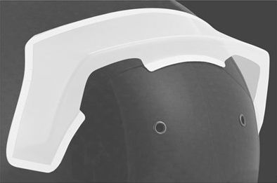 BELL REAR SPOILER - HP7/RS7/HP5/GT5 V15 F1 - CLEAR