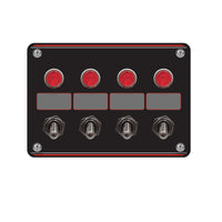 LONGACRE 4  ACCESSORY SWITCH PANEL WITH 4 PILOT LIGHTS