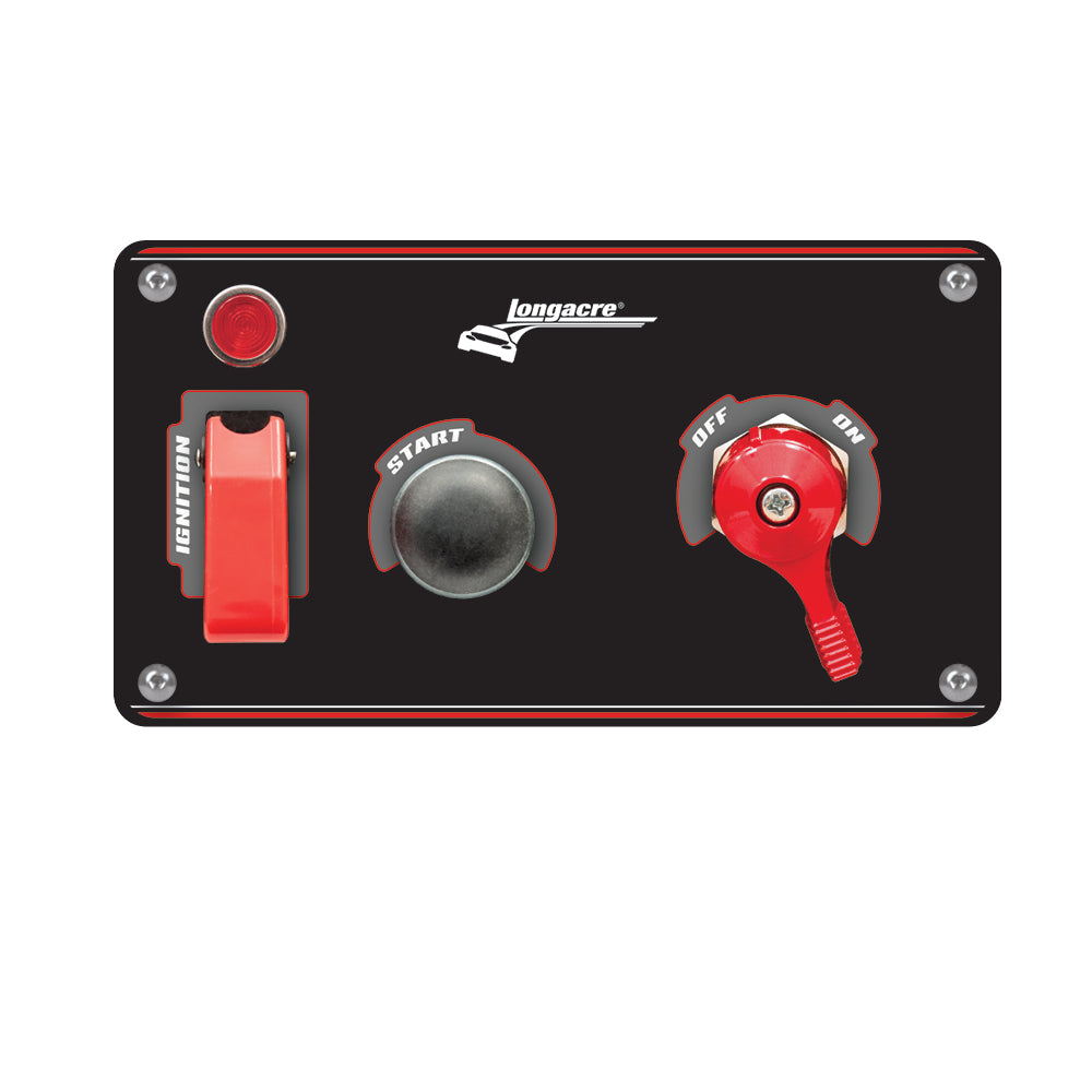 LONGACRE FLIP-UP START - IGNITION PANEL W - PILOT LIGHT & BATTERY DISCONNECT