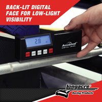 LONGACRE DIGITAL C-C GAUGE W ACCULEVEL™ AND QUICK SET™ LARGE WHEEL ADAPTER