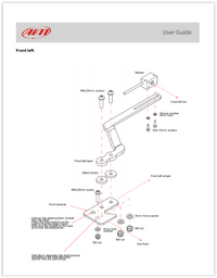 AIM MYCHRON KART TIRE TEMP SENSOR MOUNTING BRACKET KIT