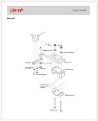 AIM MYCHRON KART TIRE TEMP SENSOR MOUNTING BRACKET KIT