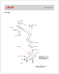 AIM MYCHRON KART TIRE TEMP SENSOR MOUNTING BRACKET KIT