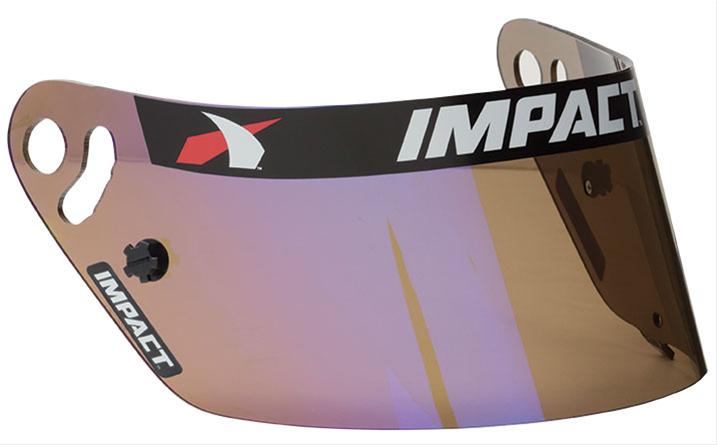 IMPACT RACING REPLACEMENT HELMET SHIELD BLUE MIRROR